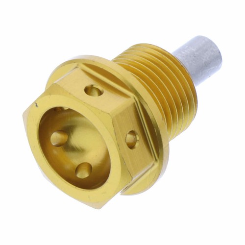 Gold oil drain - oil, plug