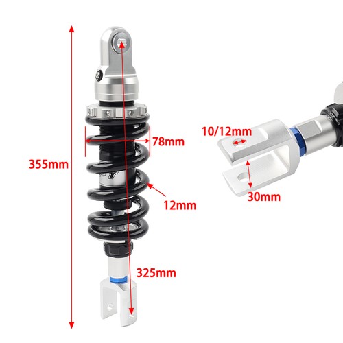 12mm spring 325mm rear shock - 12mm,