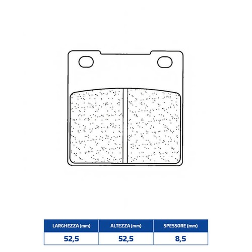 Sintered rear brake pads for - rear,