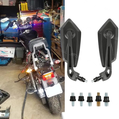 Black 8mm 10mm motorcycle - 8mm,