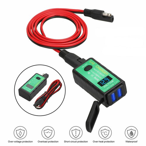 12v 24v motorcycle sae dual - motorcycle, to