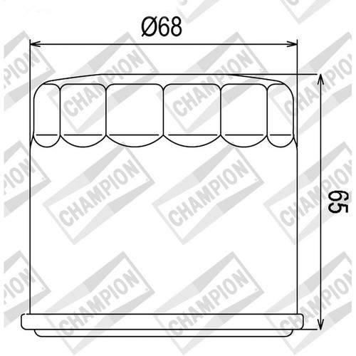 Oil filter champion cof038 - filter,