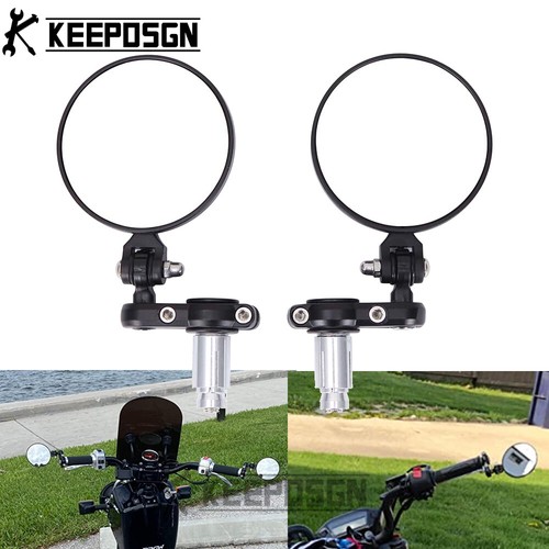 Round handle bar end - round,